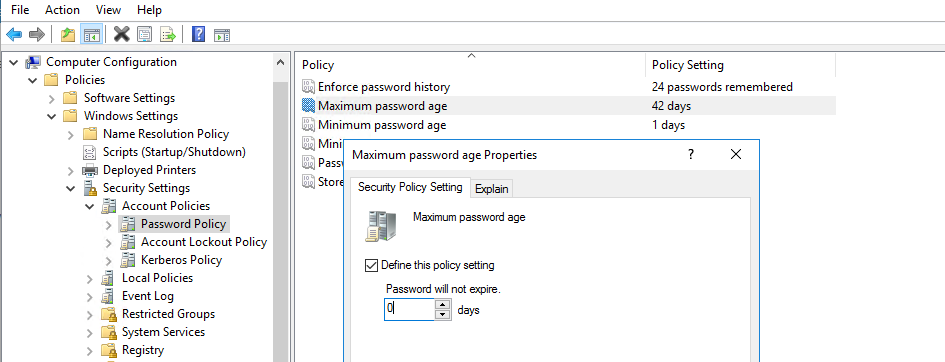 gpo password expiration
